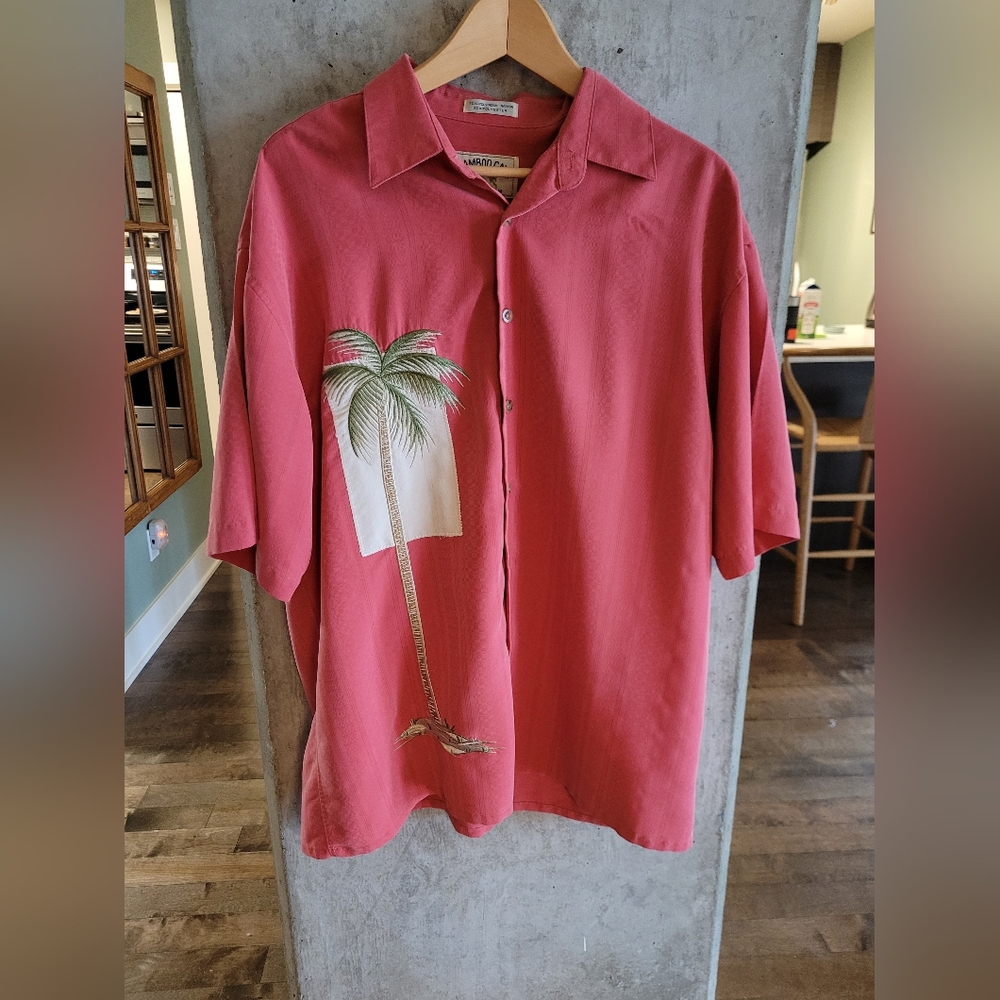 Bamboo Cay Resort Wear Hawaiian Palm Tree Men's Shirt